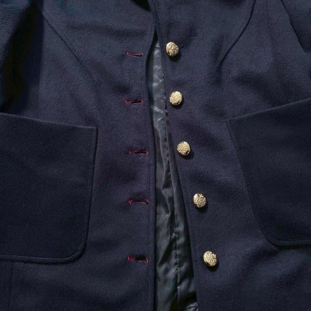 【極美品／大きいサイズ】FLYGIRL　金ボタン チェスターコート イタリア製