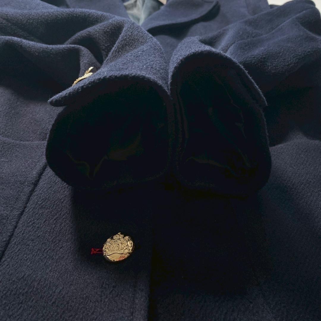 【極美品／大きいサイズ】FLYGIRL　金ボタン チェスターコート イタリア製