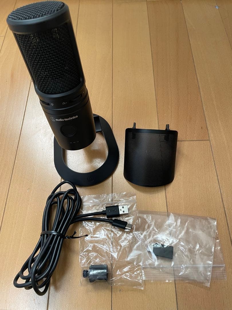 オーディオテクニカ AT2020USB-XP 美品コンデンサーマイク 動作確認済
