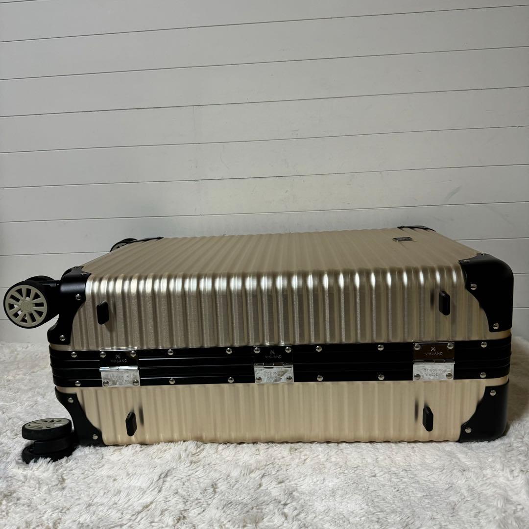 未使用品✨LANZZO ランツォ　スーツケース　Norman ゴールド　アルミ