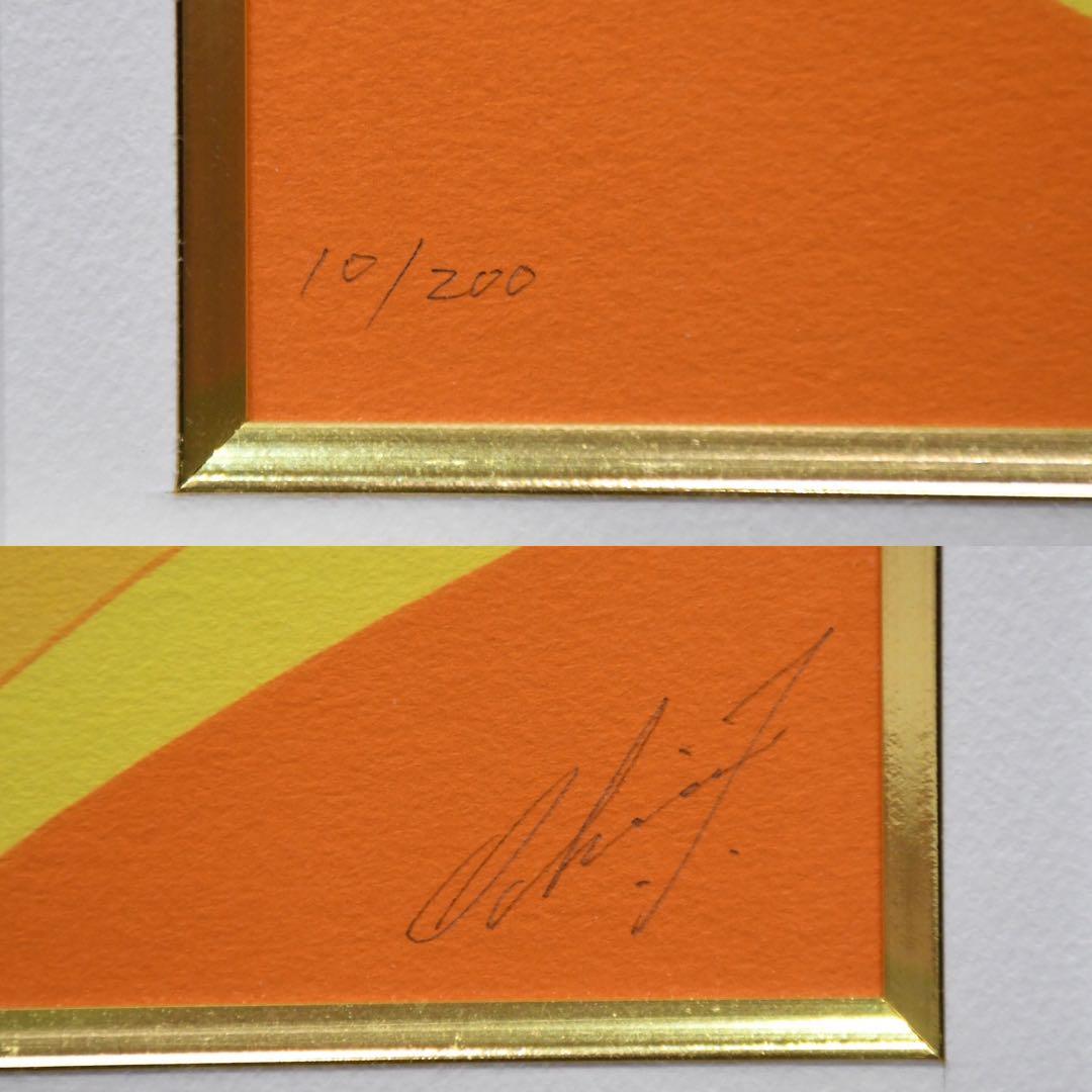 真作 鶴田一郎 月の女神 エディション10/200 ジークレー 額装 直筆サイン