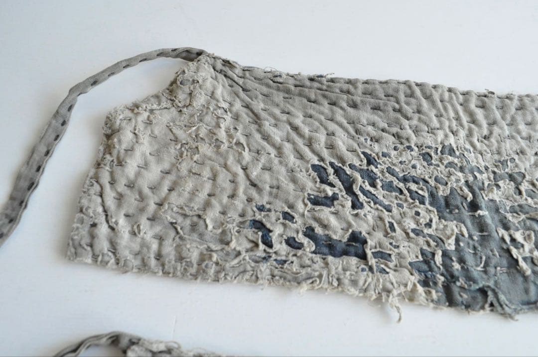 脚絆 襤褸 刺子 藍染 古布 骨董 美術 レトロ 古物 古道具 アンティーク