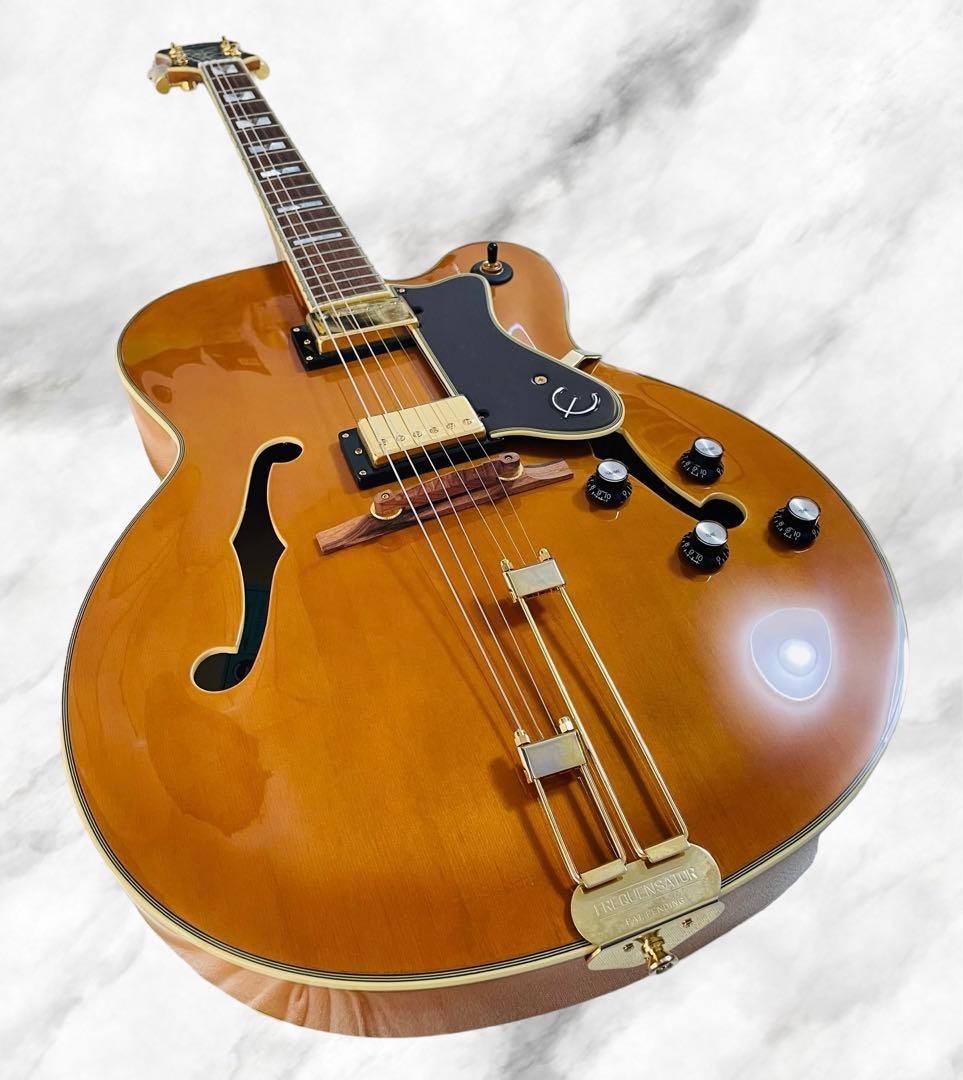 (新品同様) Epiphone Broadway フルアコ ナチュラル色