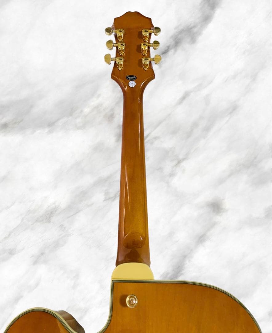 (新品同様) Epiphone Broadway フルアコ ナチュラル色