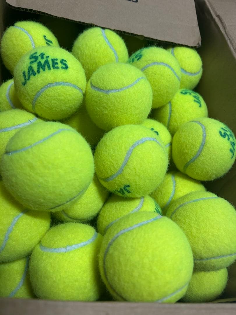 1試合だけ使用したテニスボール