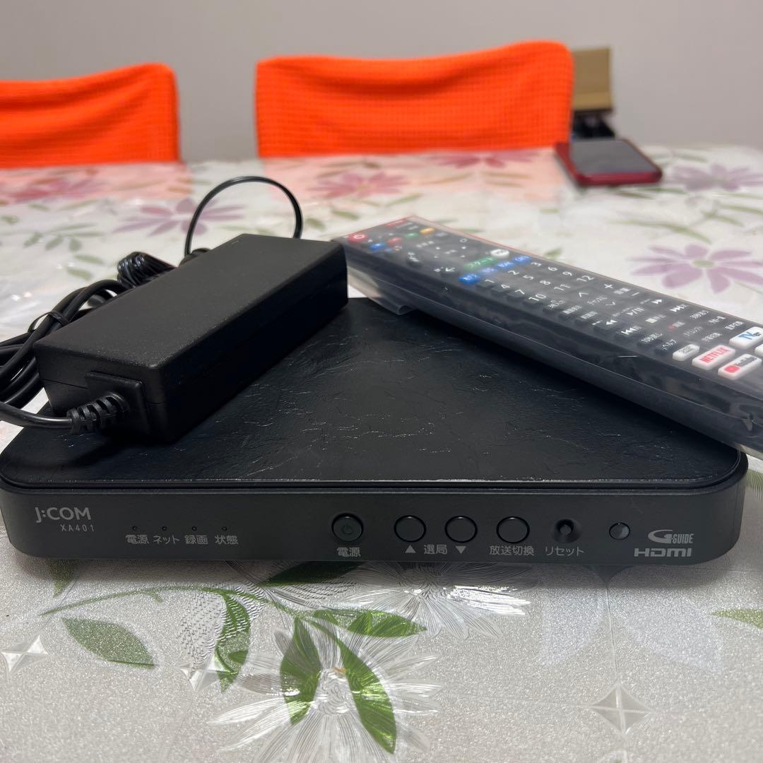 美品★ジェイコムXA401 CATV チューナー 家電★リモコンjcom テレビ