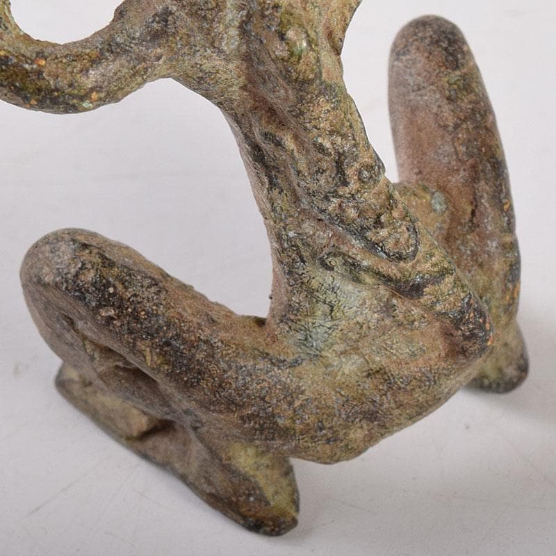 中国　古銅青銅　人物像　置物　3点まとめて　V　R8527