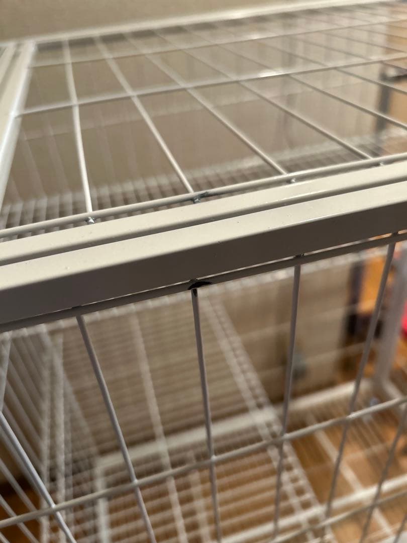 キャットケージ 2段構造 ホワイト