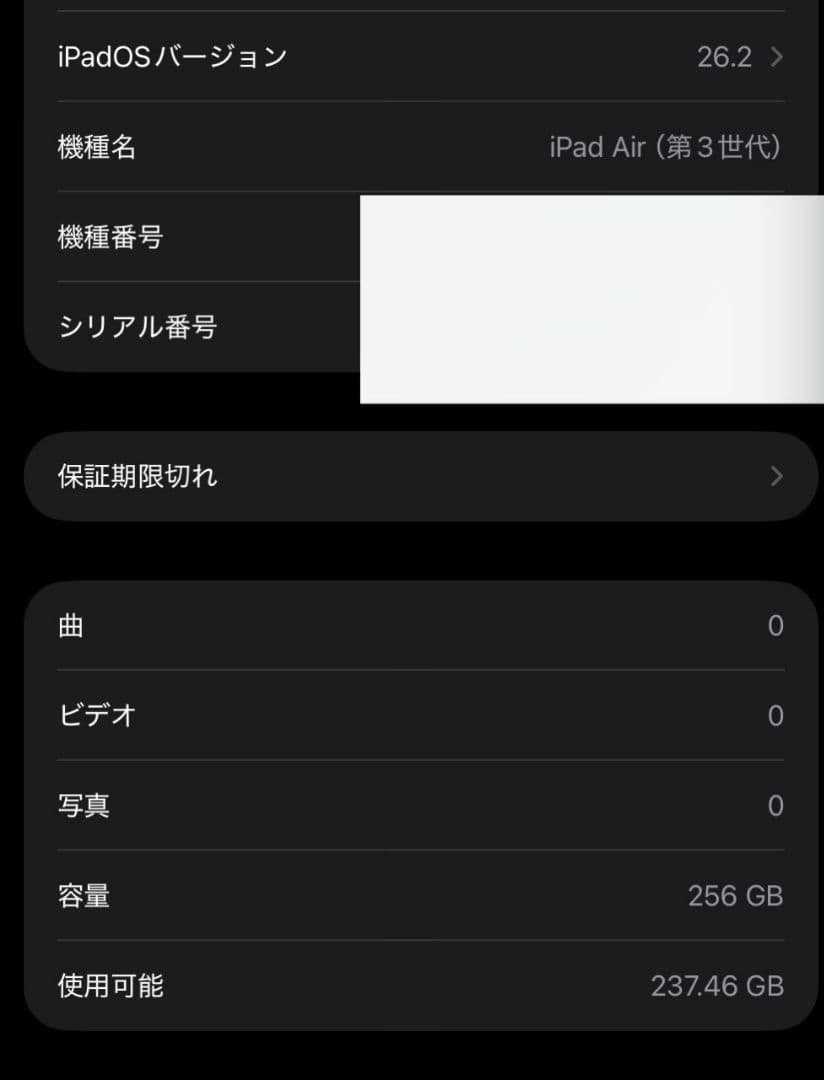 iPad Air 第3世代 256GB
