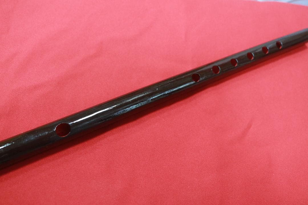 沖縄県産　琉球横笛　竹製（Ｂ調）音の高さになります。手工品　新品未使用