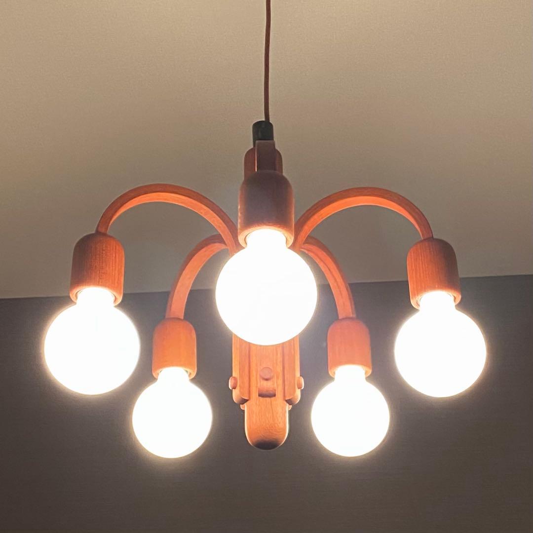 【最終価格】Domus ドムス　シャンデリア　ペンダントライト　木製　ドイツ製