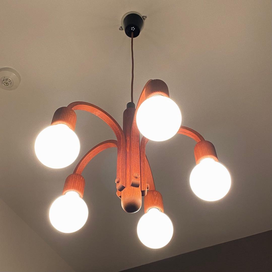 【最終価格】Domus ドムス　シャンデリア　ペンダントライト　木製　ドイツ製