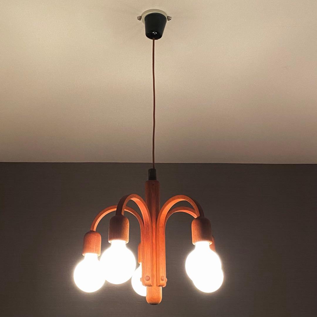 【最終価格】Domus ドムス　シャンデリア　ペンダントライト　木製　ドイツ製