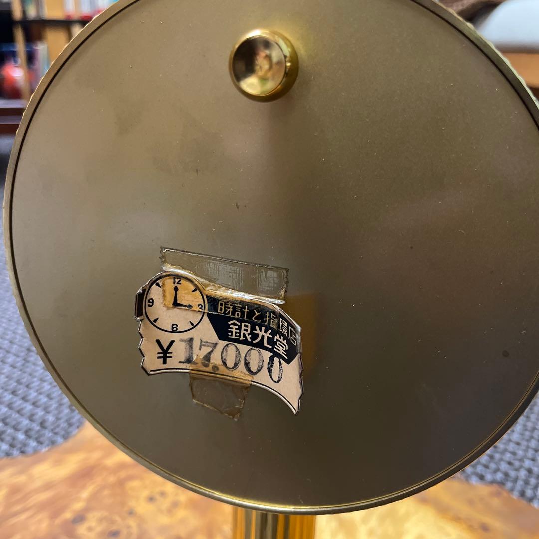 SEIKO 置き時計　ミッドセンチュリー　ゴールド調　新品未使用品