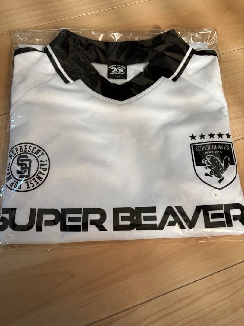 【新品未開封】SUPER BEAVER サッカーシャツ ホワイト Lサイズ