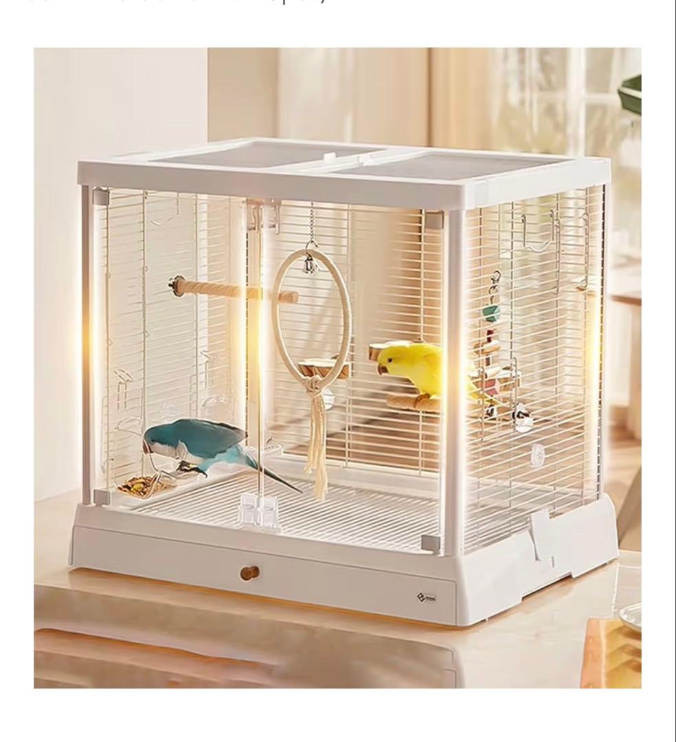 インコ、オウム輸入ケージ【ステンレス素材】