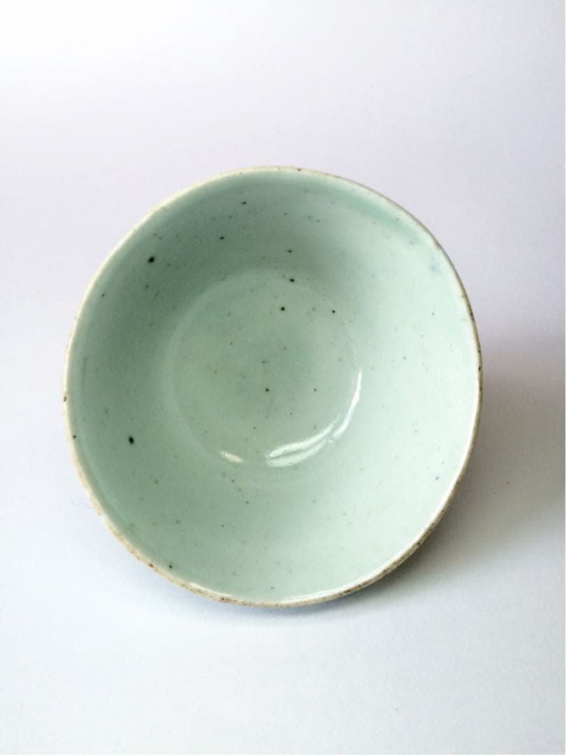 【青白磁杯】 清　磁器　青磁