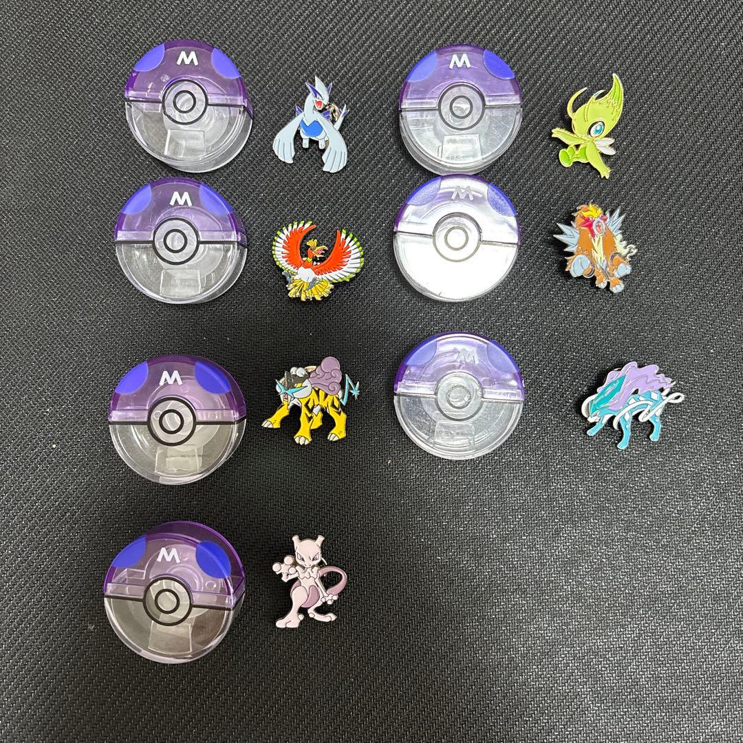 当時物、超レアポケットモンスターボールバッチ　全7種