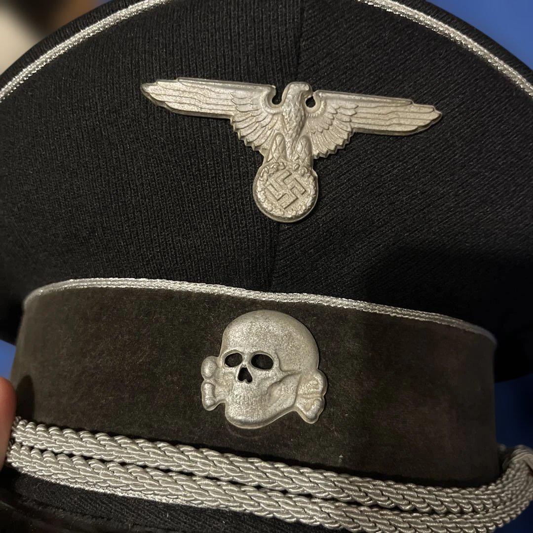 【ヤンケ社製】アルゲマイネ将官制帽　実物生地　シュミット&ゾーン帽章付き