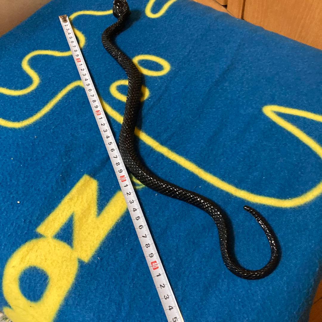 フィギュア　ヘビ　ブラック　45cm
