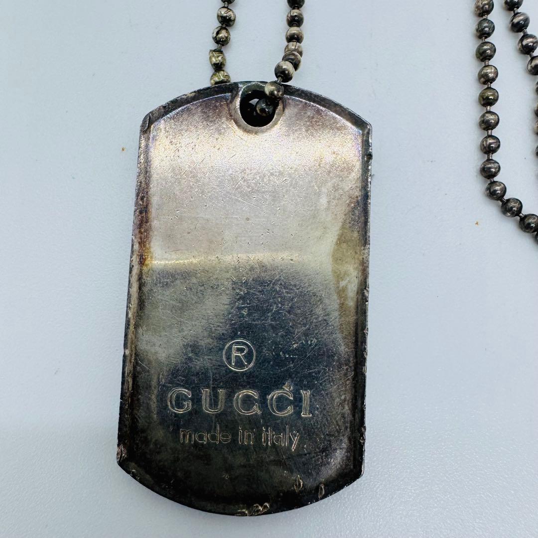 ✨GUCCI✨グッチ✨2連ドッグタグプレート✨シルバー925✨ネックレス✨