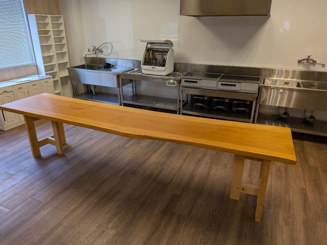 tskzさま専用　一枚板 無垢 ダイニングテーブル DIY 天然木 ベンチ 3m