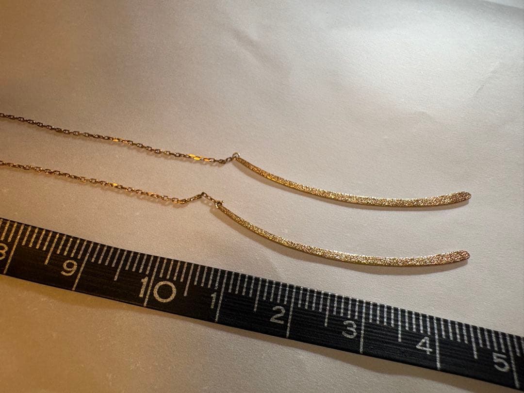 美品！agete ロング アメリカンピアス K10