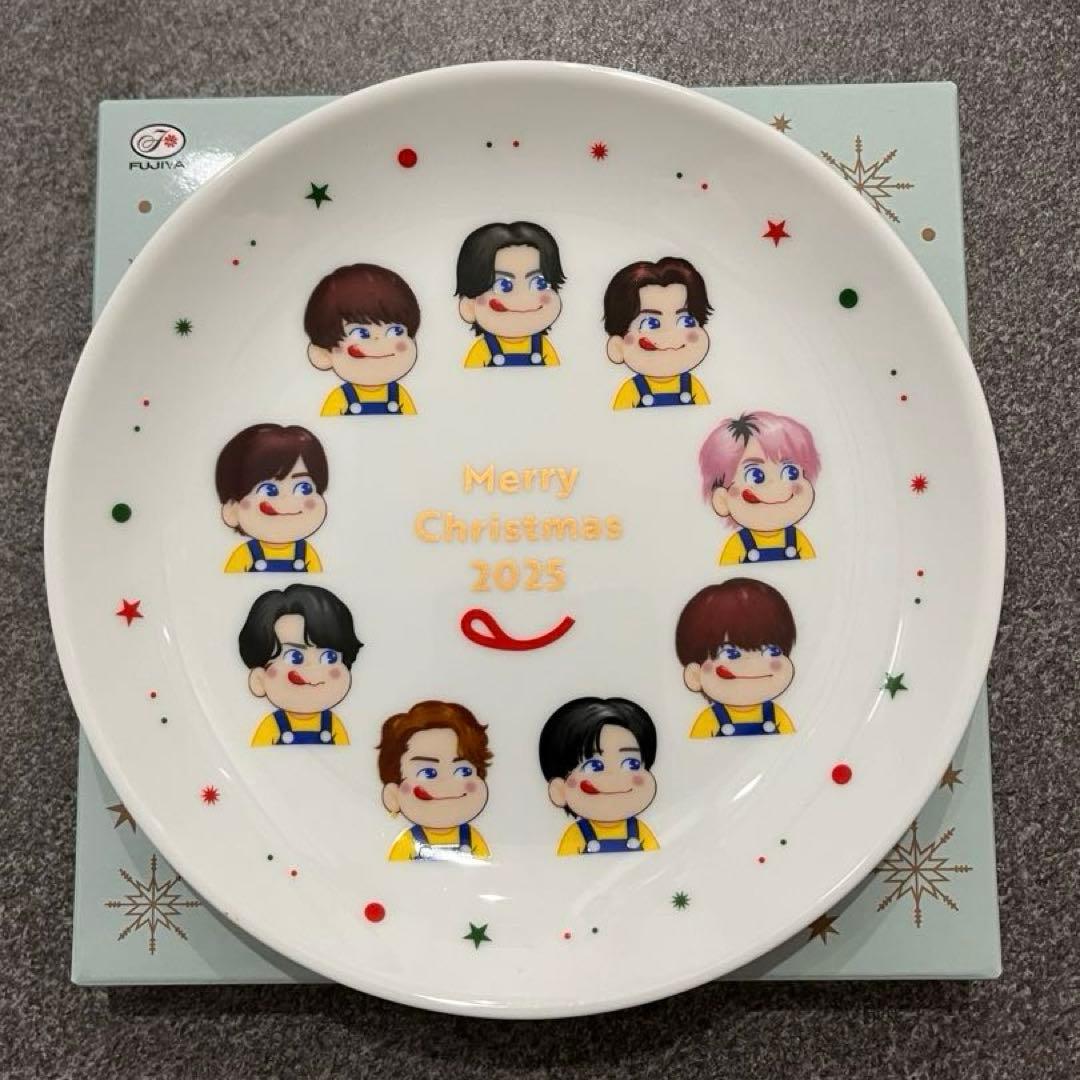 不二家  Man 皿 クリスマスプレート アクスタケース リーフレット