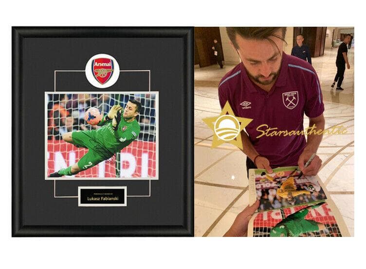 直筆サイン入り写真 ウカシュ・ファビアンスキ ウェストハム・ユナイテッドFC