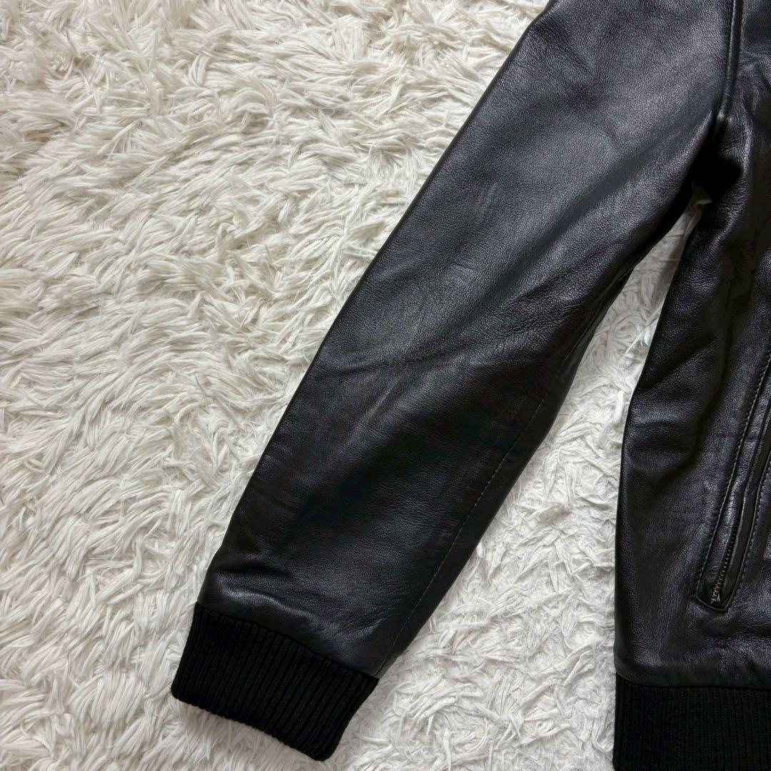 【極美品】LIUGOO シープスキン レザージャケット　L ブラック