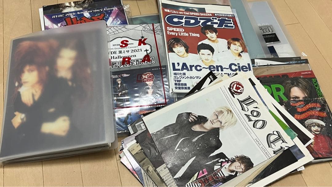 レア有L'Arc-en-Ciel切り抜き・ポスター・ポストカード・ファイルセット