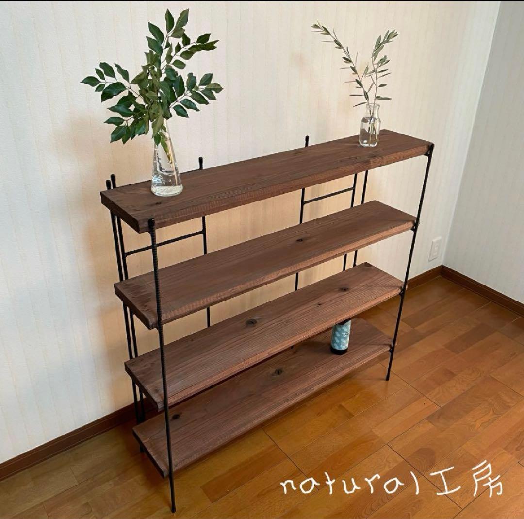 な　手作りアイアン家具 折り畳みラック西海岸インテリア 鉄脚のみ3点