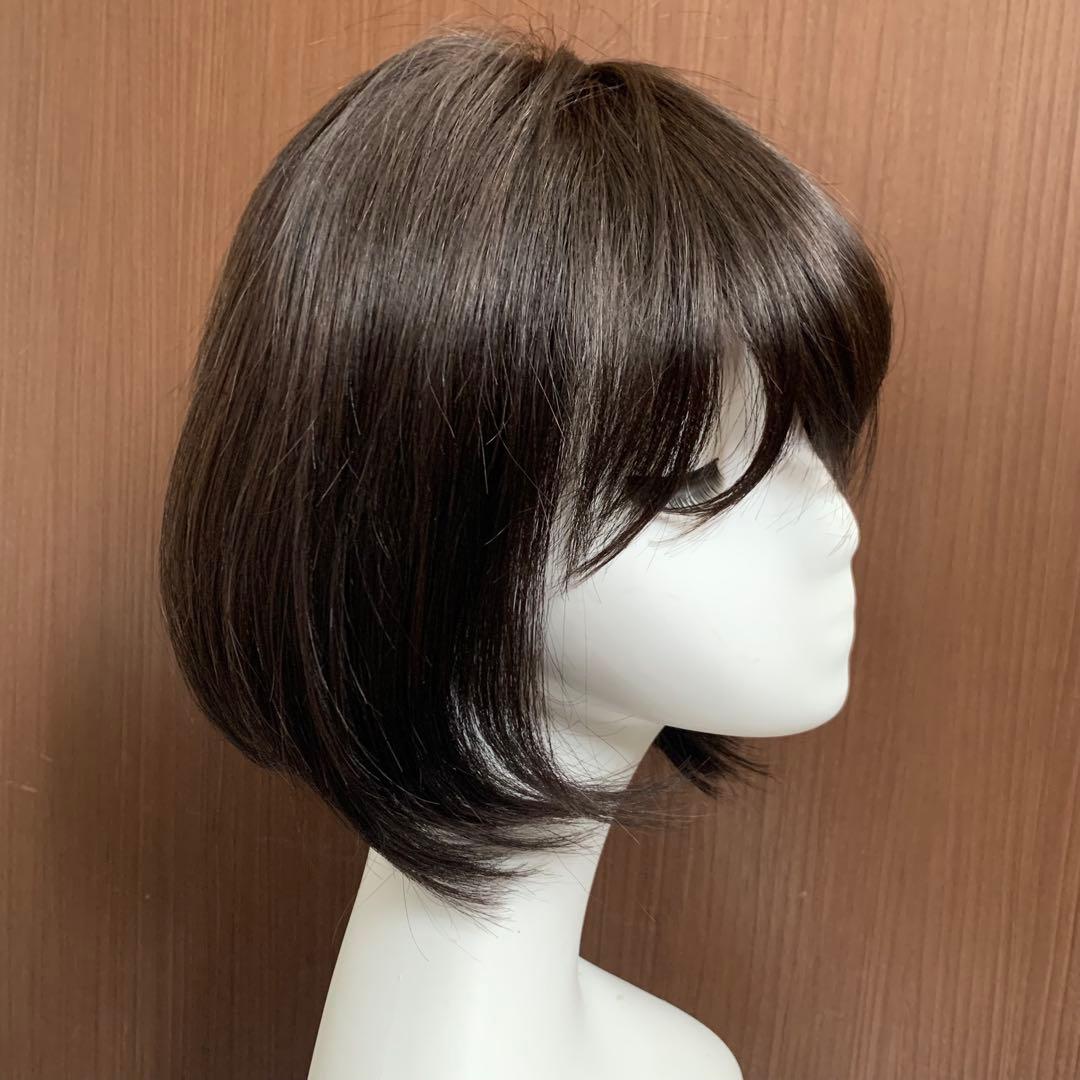 人毛100% 誰もが一度は憧れるボブ ヘア ウィッグ かつらK32