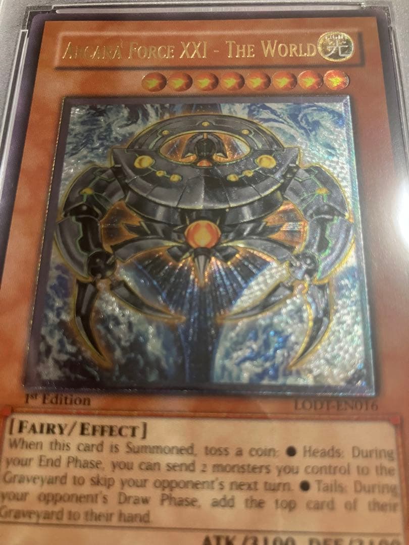 アルカナフォースXXI-The World アルティメットレア　1st PSA9