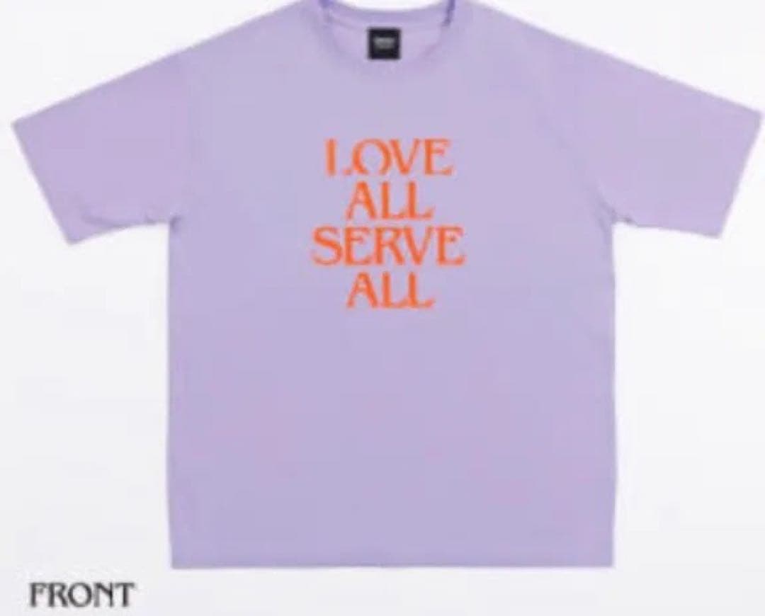 藤井風 LOVE ALL SERVE ALL パープルTシャツ