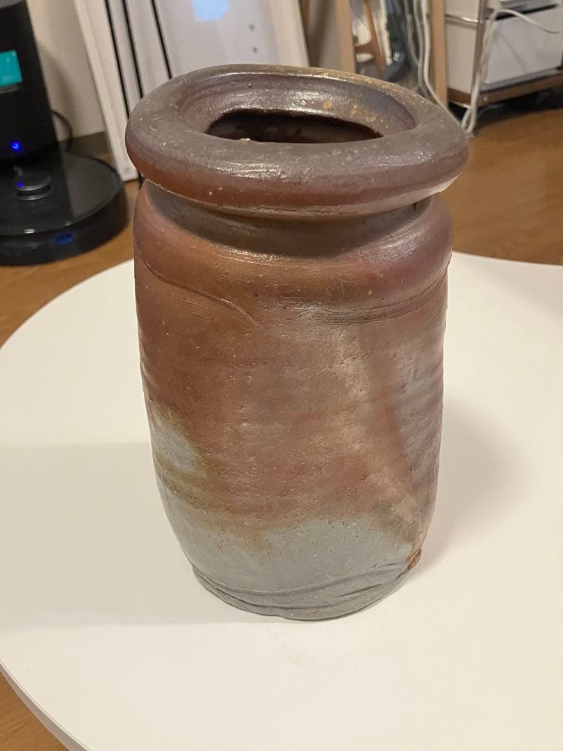 備前焼　るい座花入　茶道具　花壺