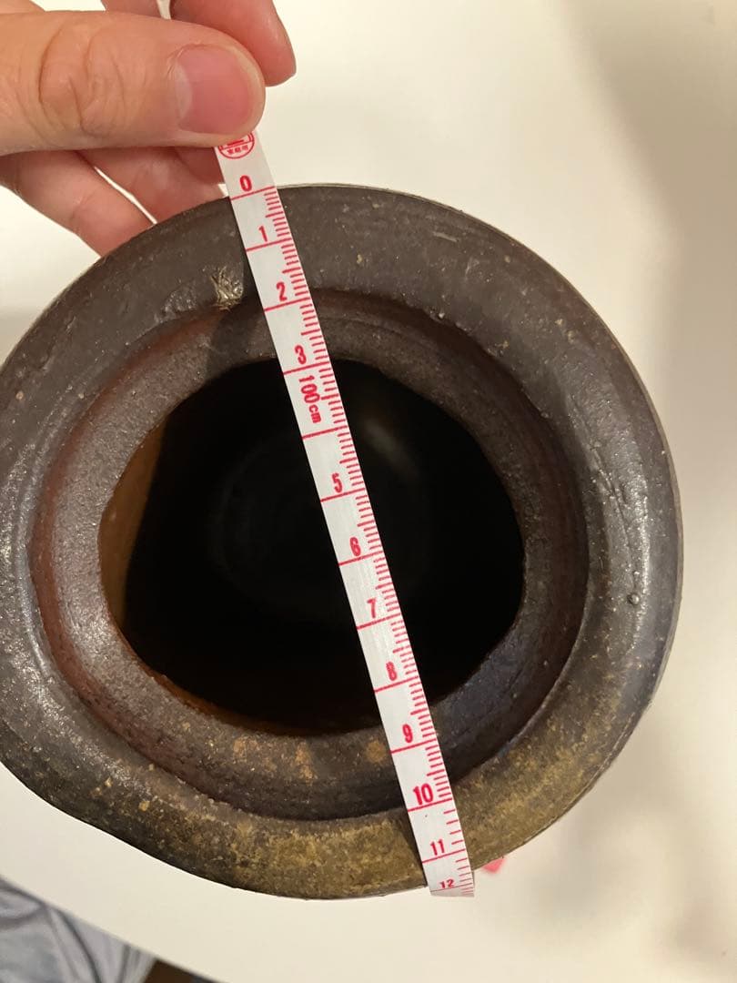 備前焼　るい座花入　茶道具　花壺