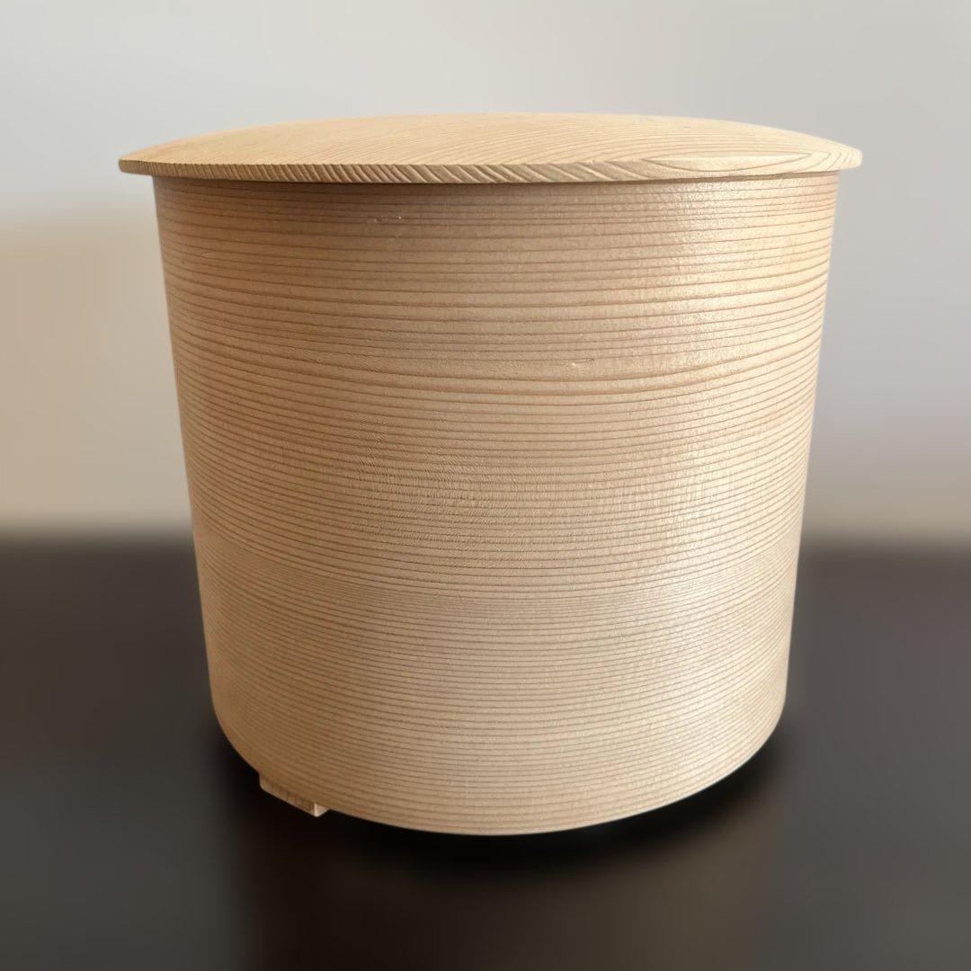 定価22000円　茶道具　木地曲水指　木製　紙箱付　送料無料