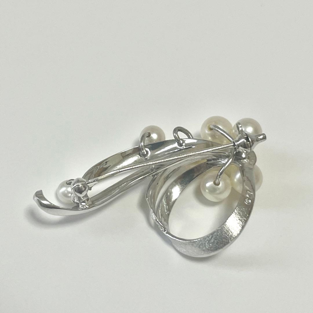 美品✨TASAKI タサキ アコヤ真珠 パール ブローチ コサージュ