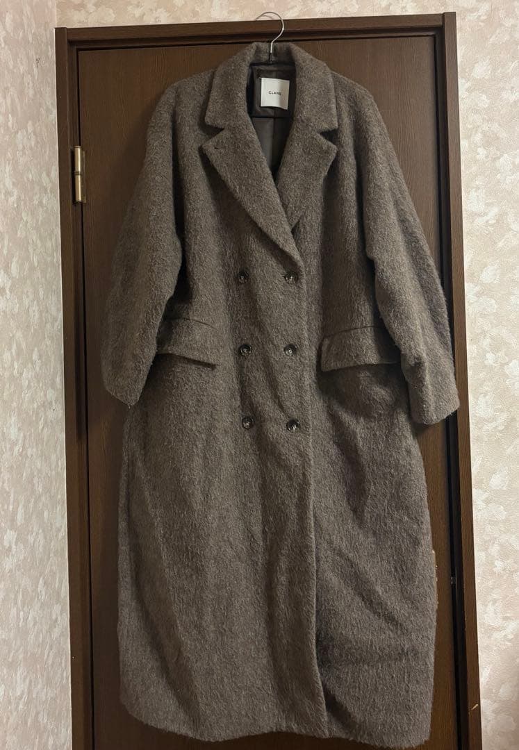 【CLANE】ダブルウールロングコート
