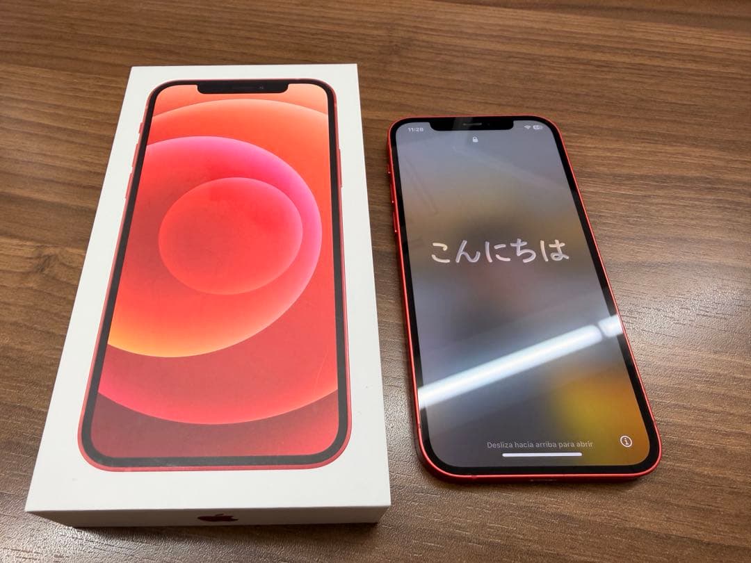 iPhone 12 simフリー 128G レッド 本体 76%