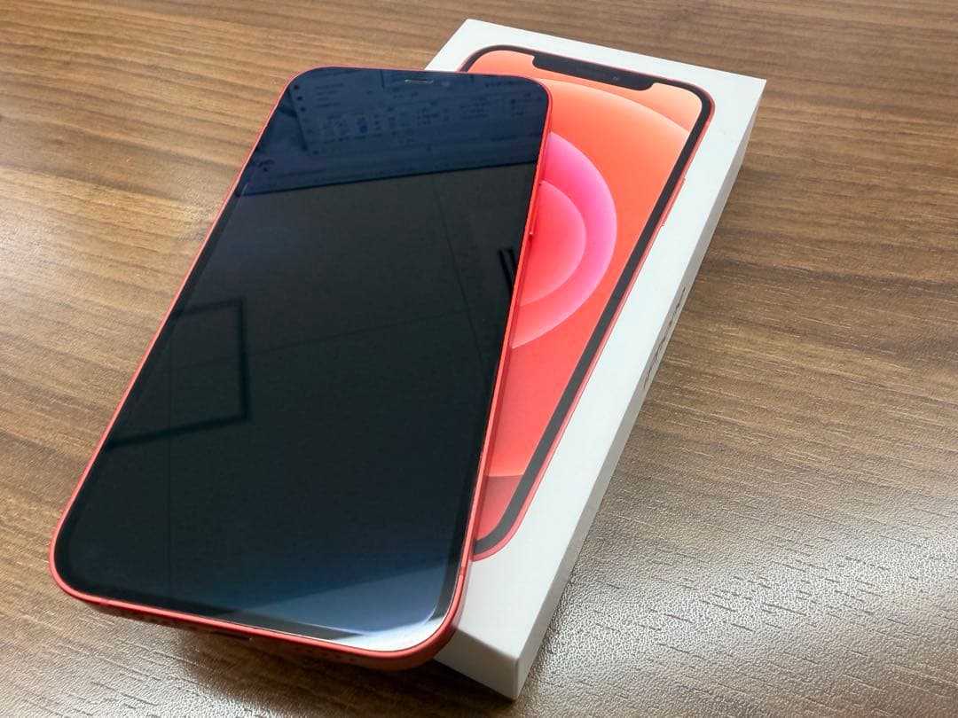 iPhone 12 simフリー 128G レッド 本体 76%