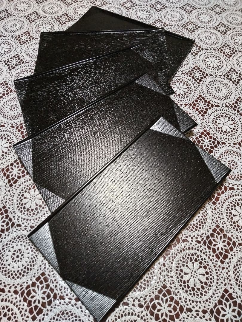 【未使用品】京都平安 象彦 ゲストプレート5枚セット 木製 漆器