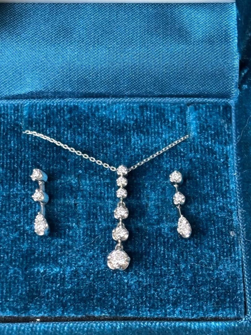ヴァンドーム青山 プラチナ ダイヤ ネックレス ピアス