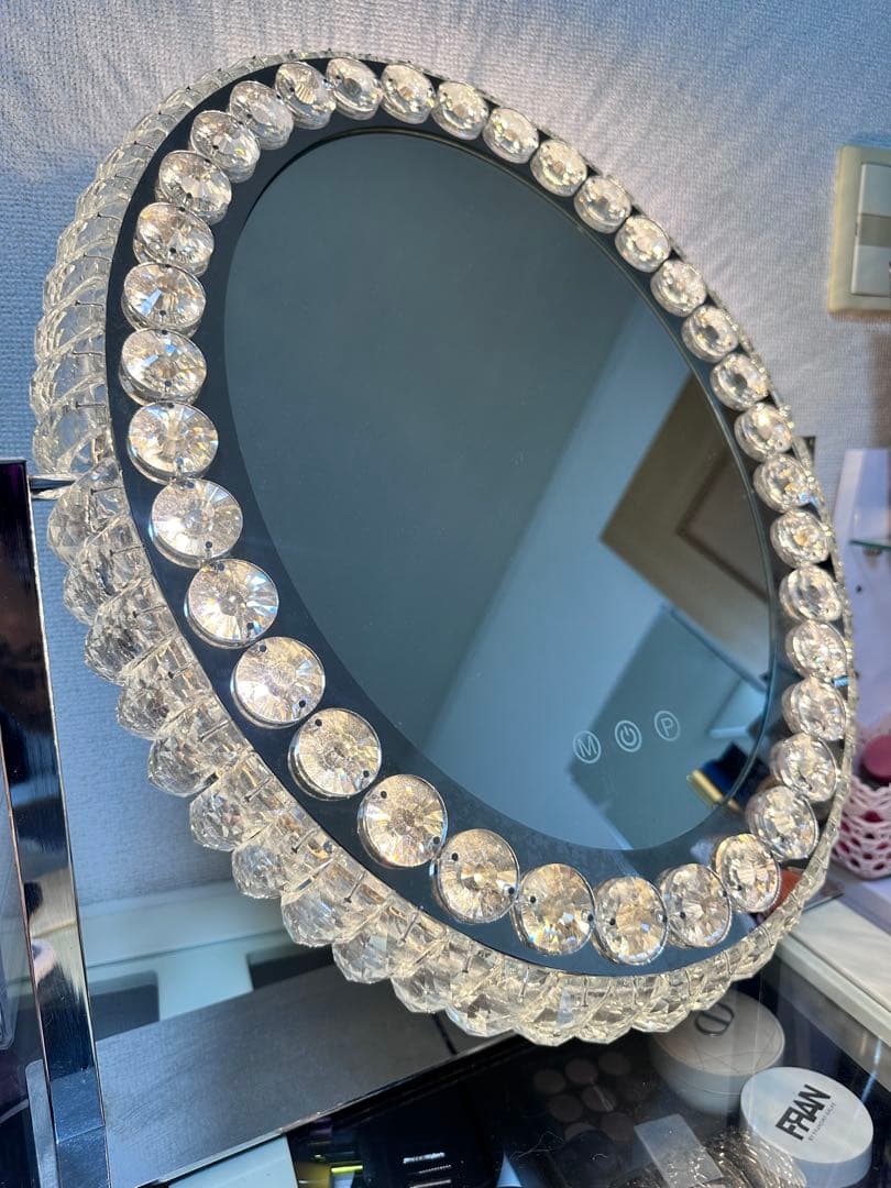 フランフラン正規品　ブリエ ハリウッドミラー2 ラウンド　調光調色可能