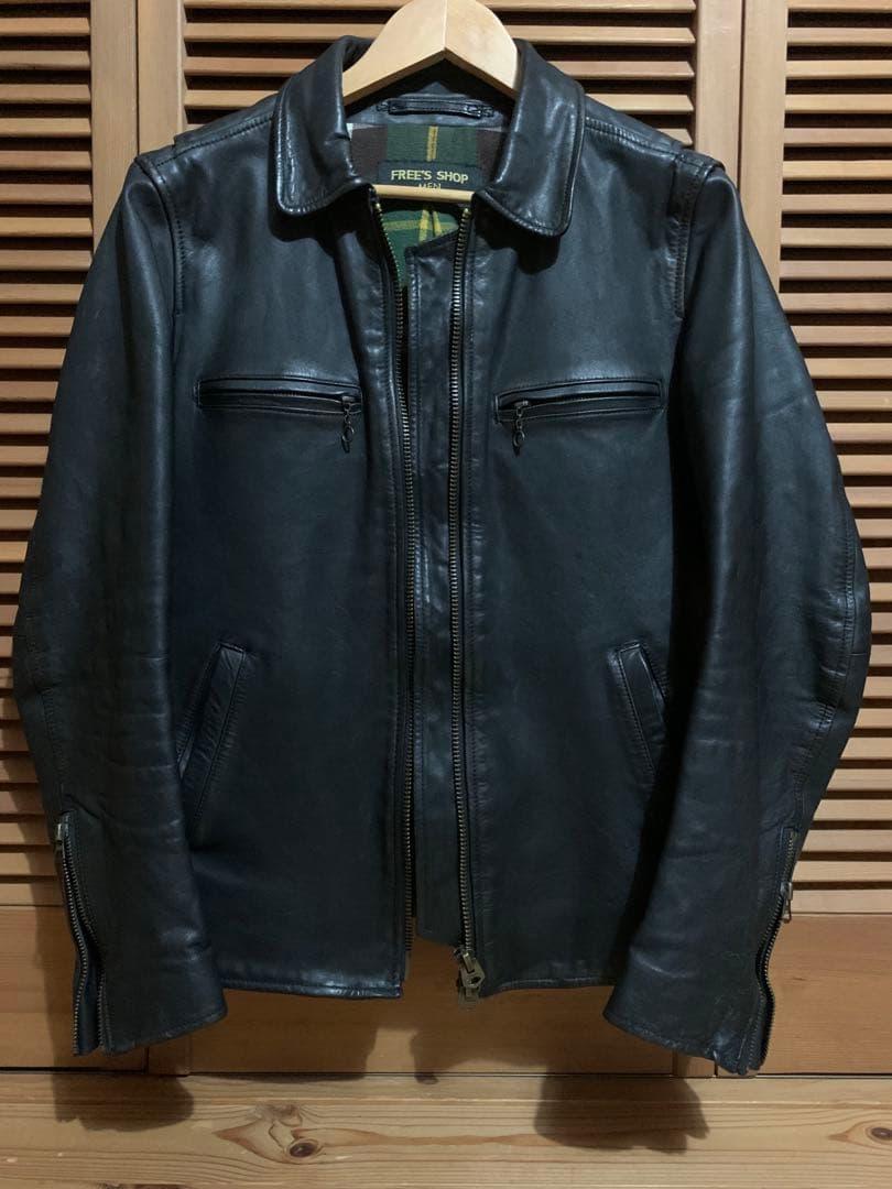 シングルライダース　馬革　ビンテージ M