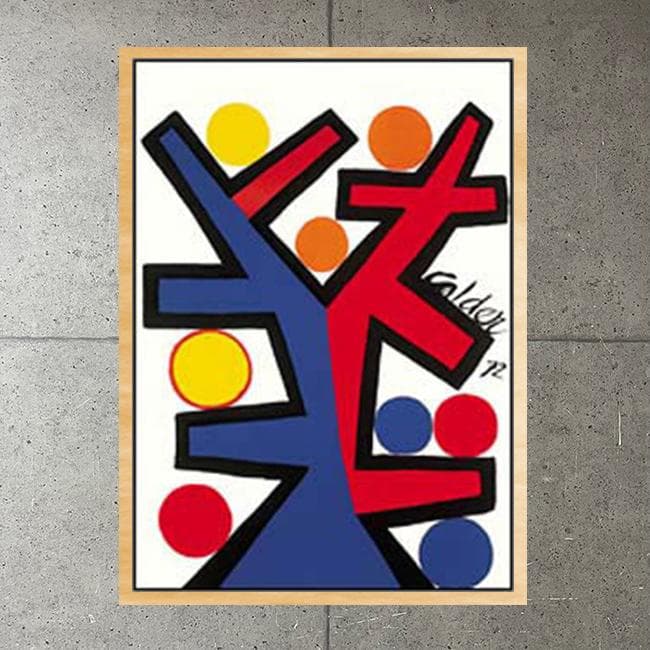 額装済/ASSYMETRIE 1972年 限定2000枚/カルダー/ポスター