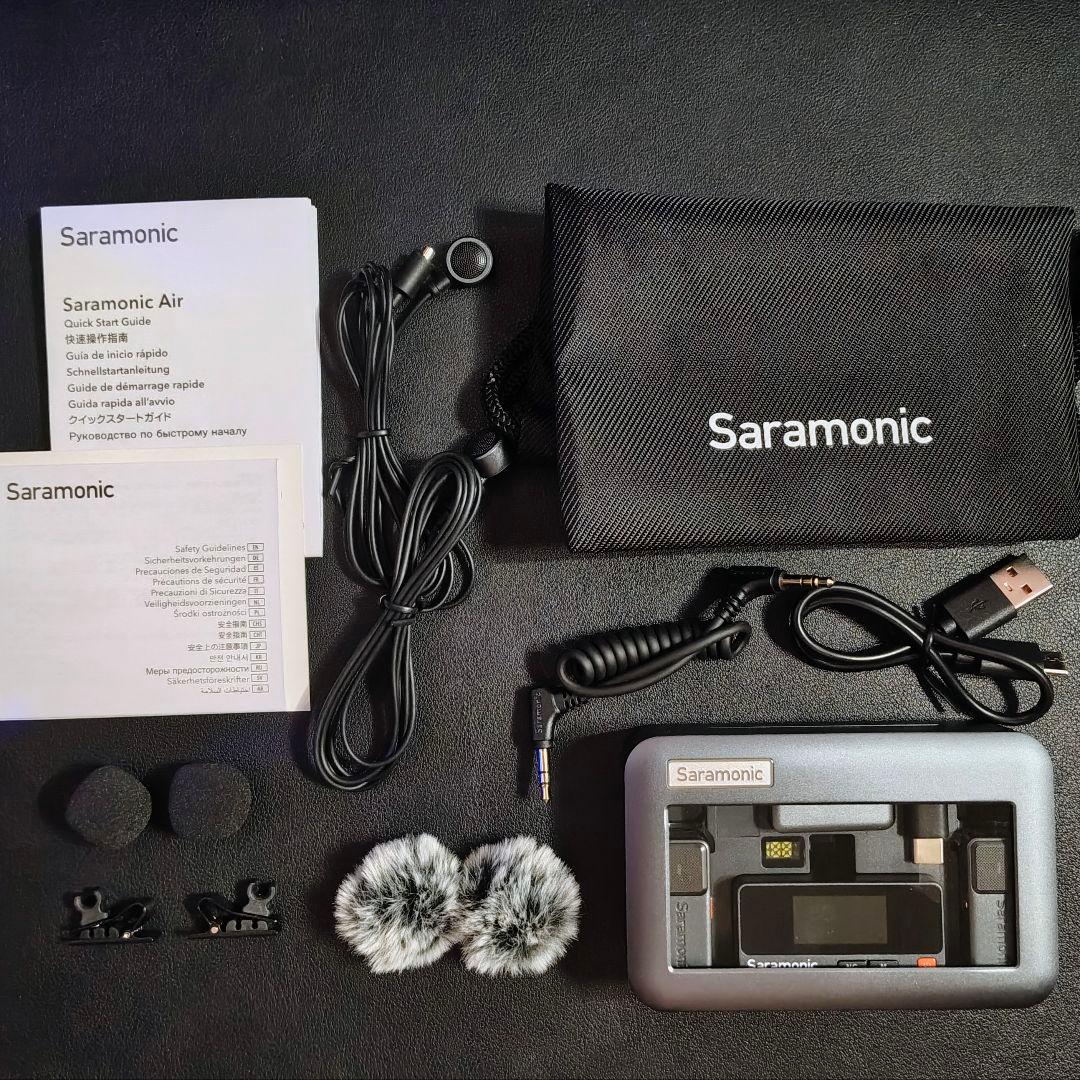 【ほぼ新品】Saramonic Air-02（ラベリアマイク 2つ付の方）