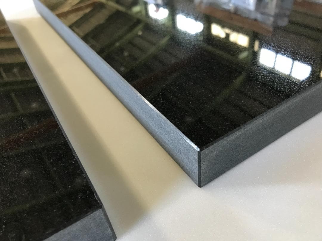 【misokouji】高級天然黒御影石 特注オーディオボード2枚●送料無料