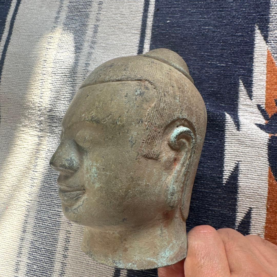 カンボジア アンコールワット 仏像 仏頭 仏教美術 クメール美術 バイヨン 鋳物